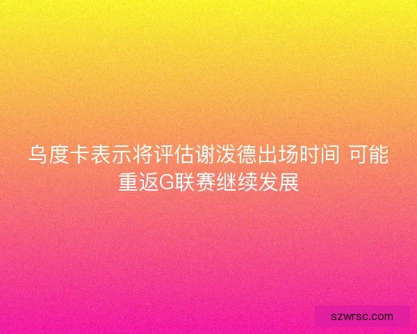 乌度卡表示将评估谢泼德出场时间 可能重返G联赛继续发展